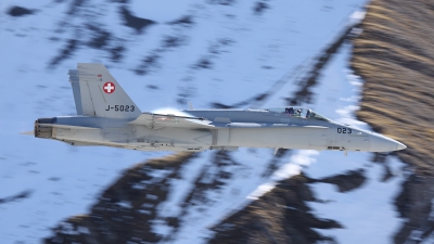 Photo ID 85121 by Ludwig Isch. Switzerland Air Force McDonnell Douglas F A 18C Hornet, J 5023