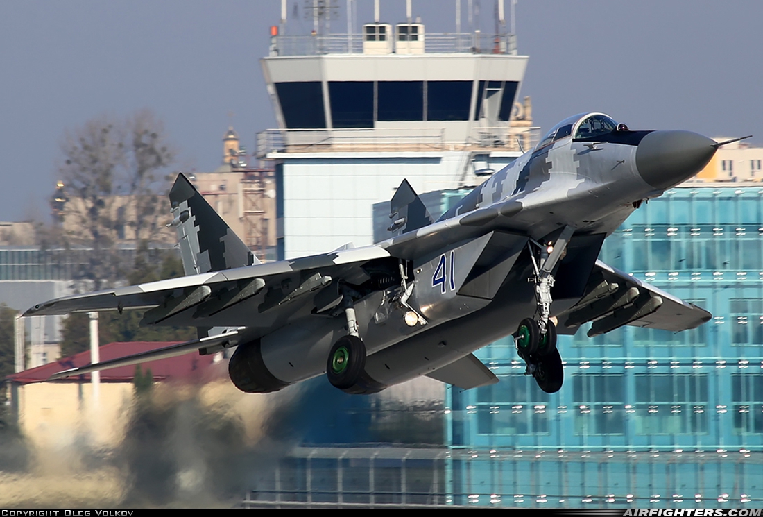 Photo ID 150783 by Oleg Volkov. Ukraine Air Force Mikoyan Gurevich MiG 29 9 13, 41 BLUE